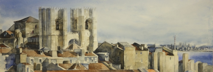Está a chegar a Cascais a nova exposição que retrata Lisboa através de aguarelas